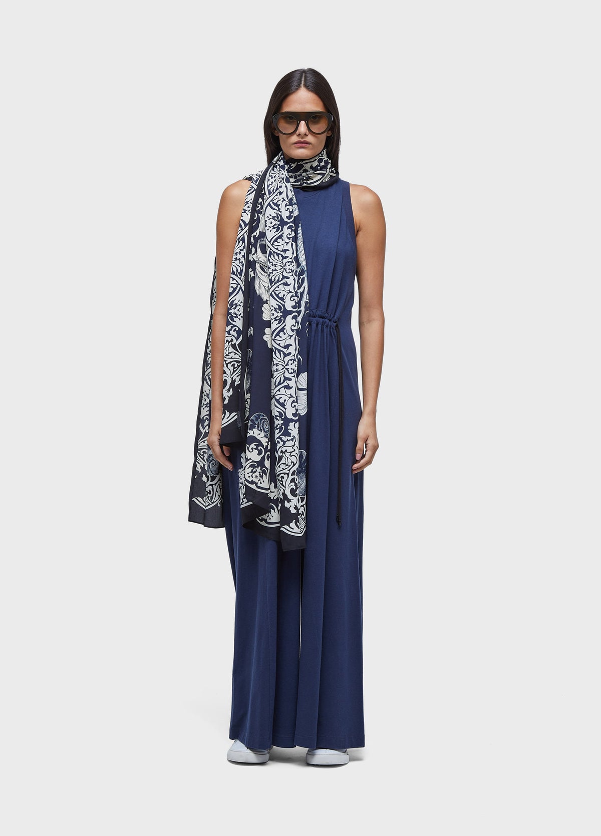 NAVY ROPE JUMPSUIT