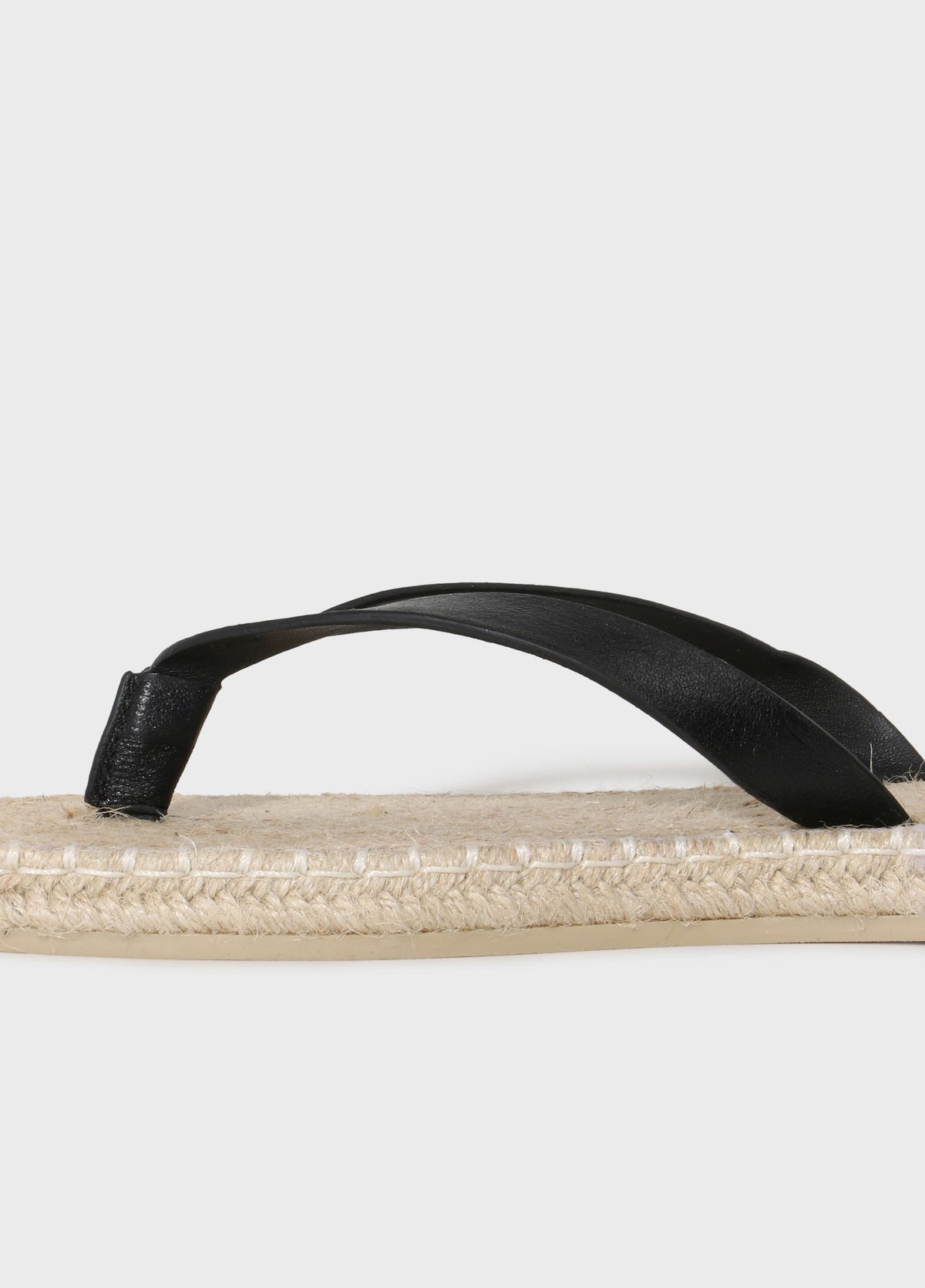 FLAT SANDAL ROPE LEATHER EBASICS