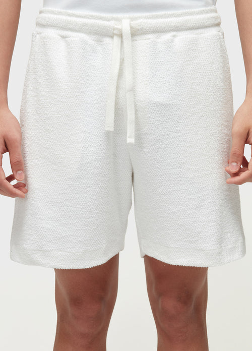 TEXTURED TOWELING SHORTS