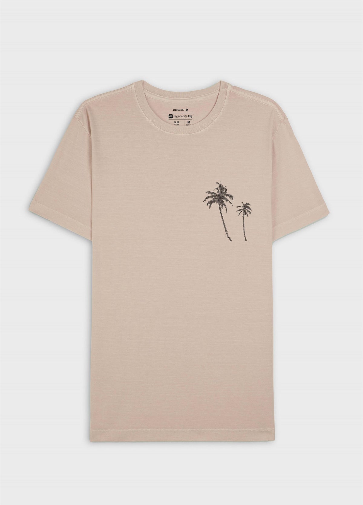 SLIM STONE COCONUT TREE GAUZE SHORT SLEEVE T-SHIRT