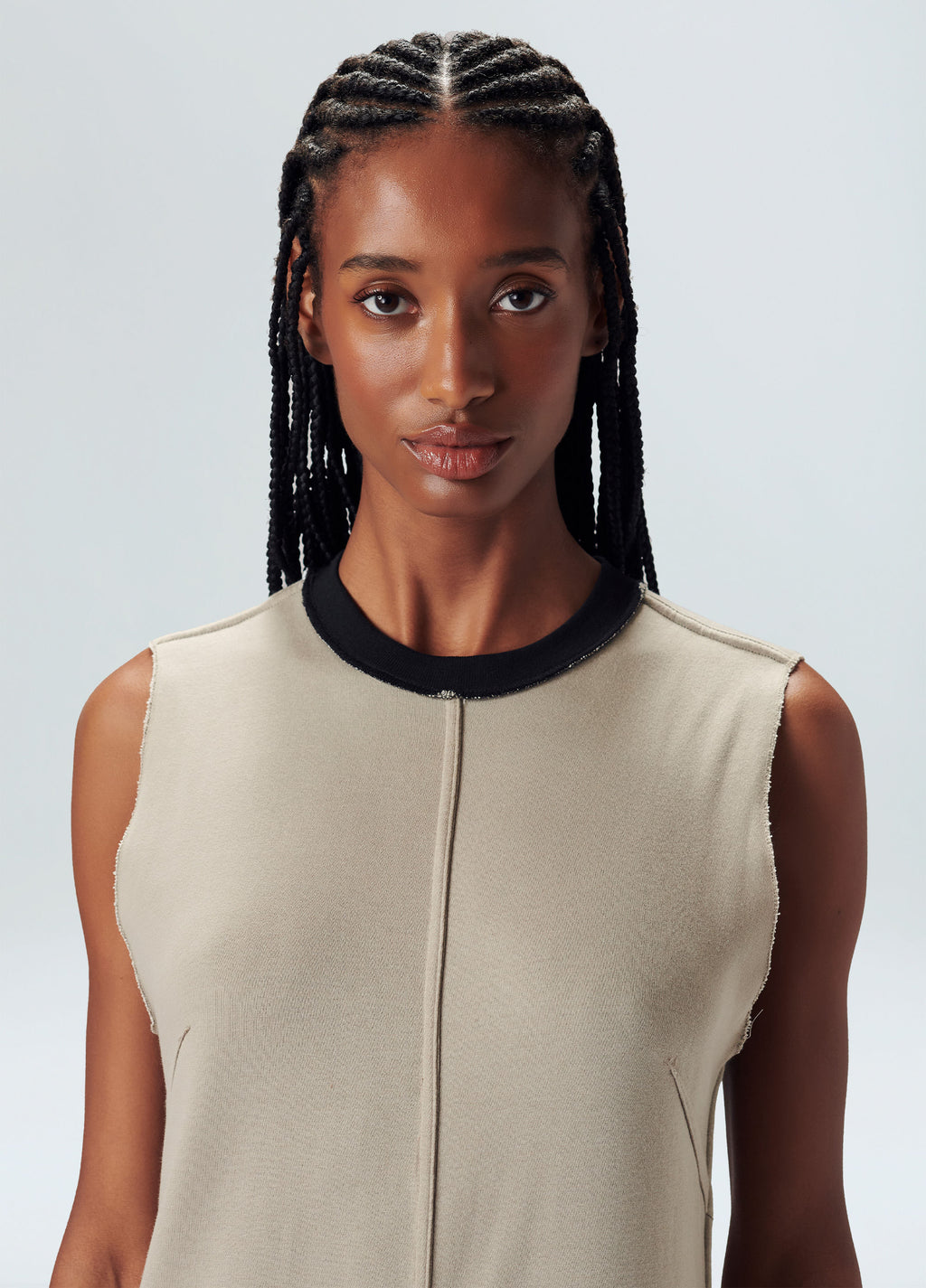 DOUBLE-FACED JUTE JUMPSUIT
