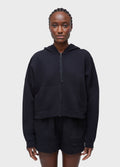 FRAYED HOODED JACKET