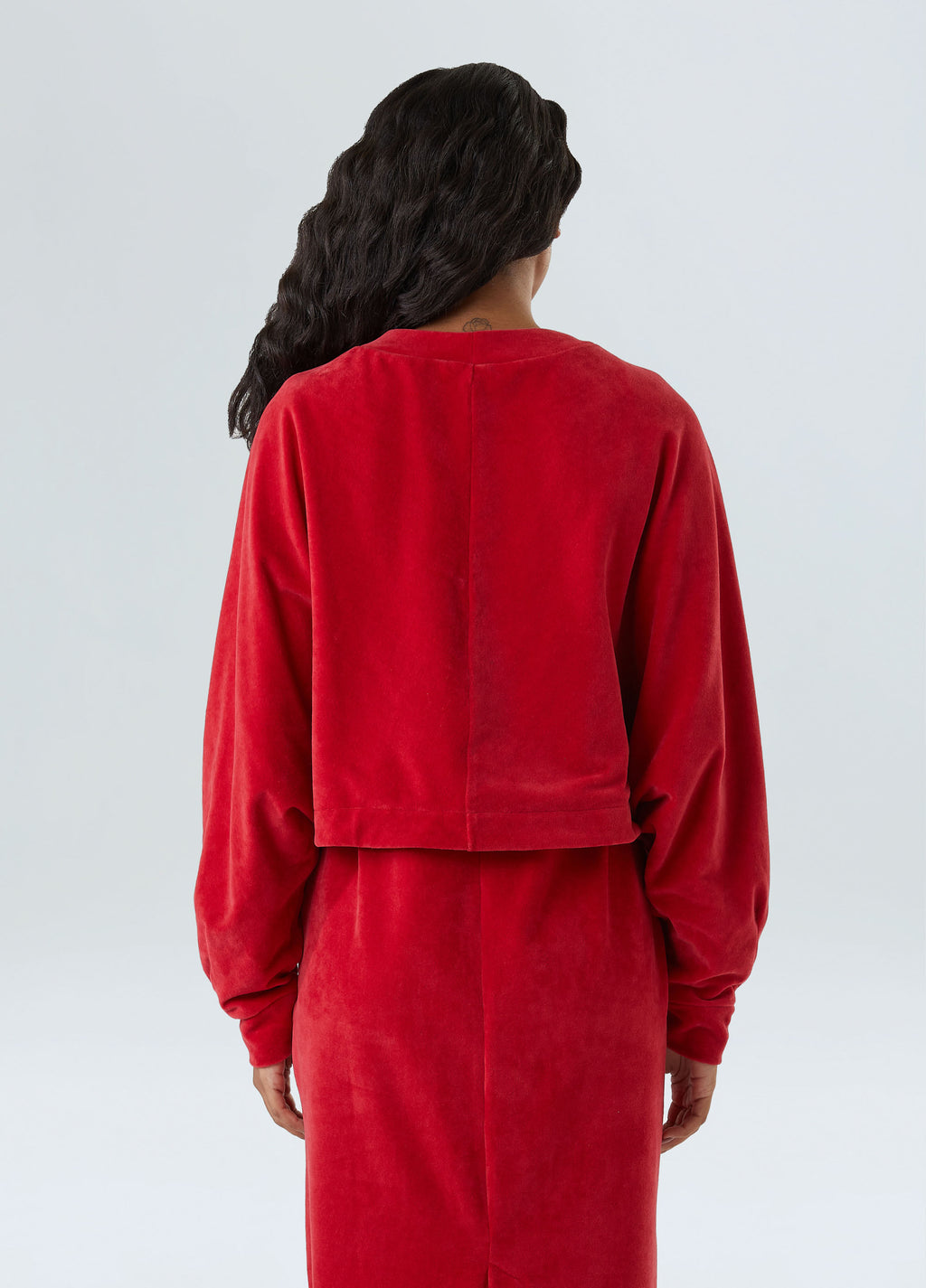 CROPPED PLUSH JACKET