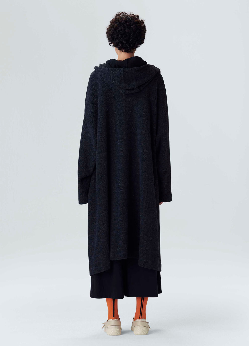 CHENILLE SWEATSHIRT TRENCH COAT
