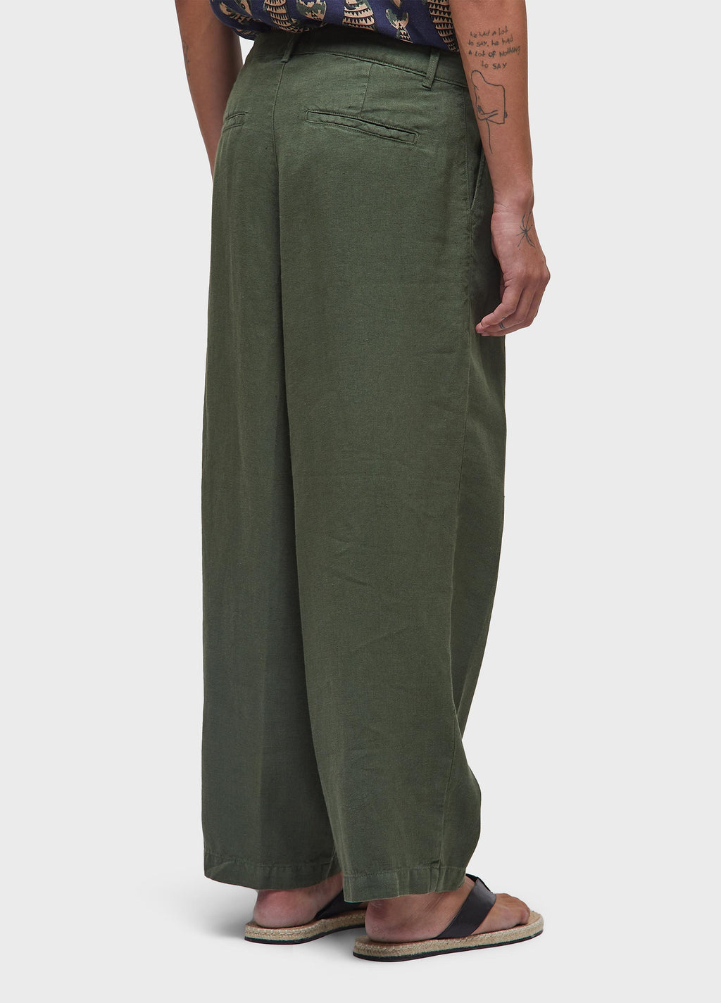 NEW JAZZ LINEN TAILORED TROUSERS