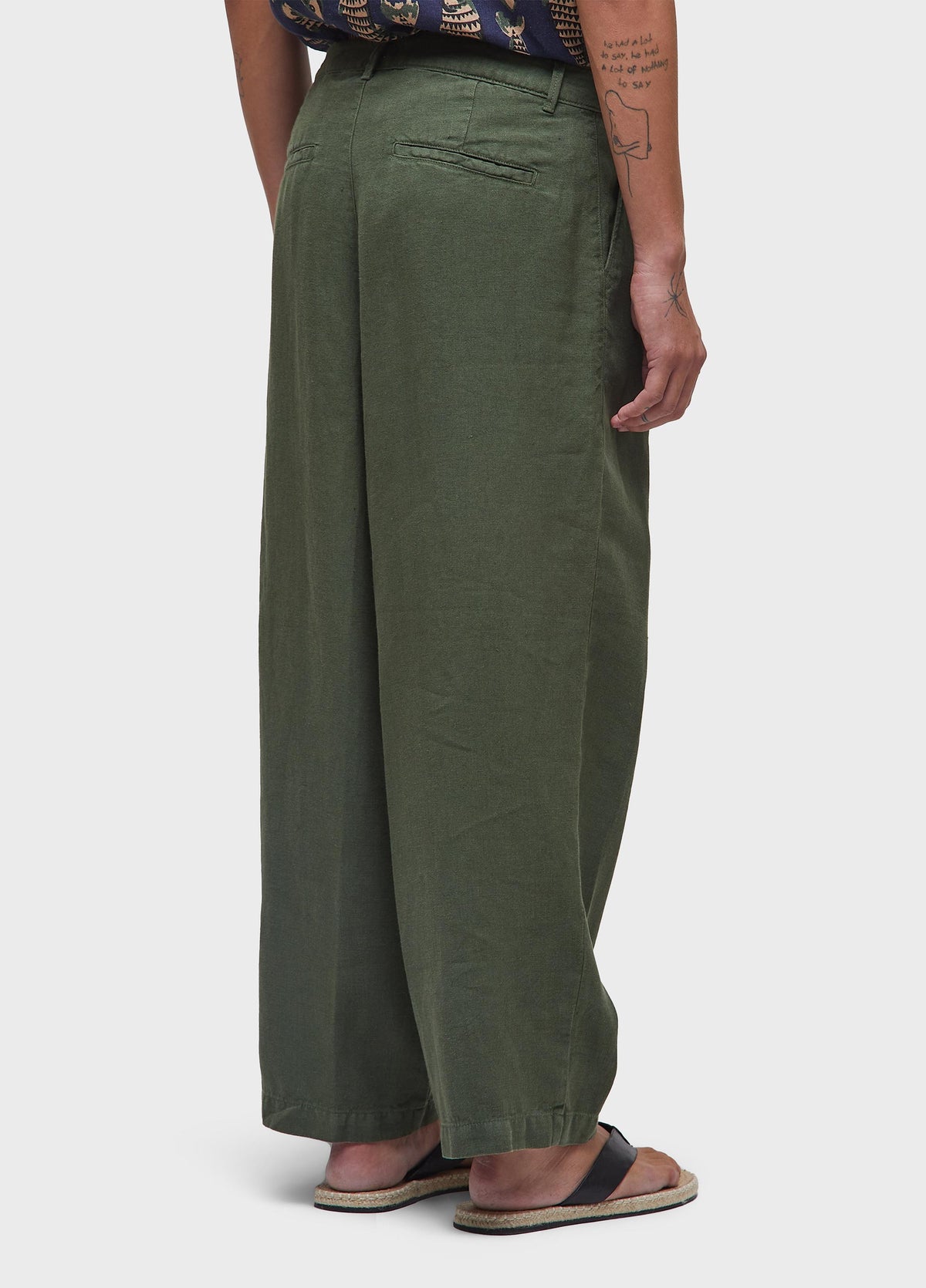 NEW JAZZ LINEN TAILORED TROUSERS