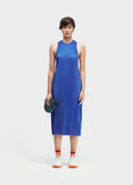 Vestido Midi Plissé Torcido Azul Sea – Osklen – foto 1