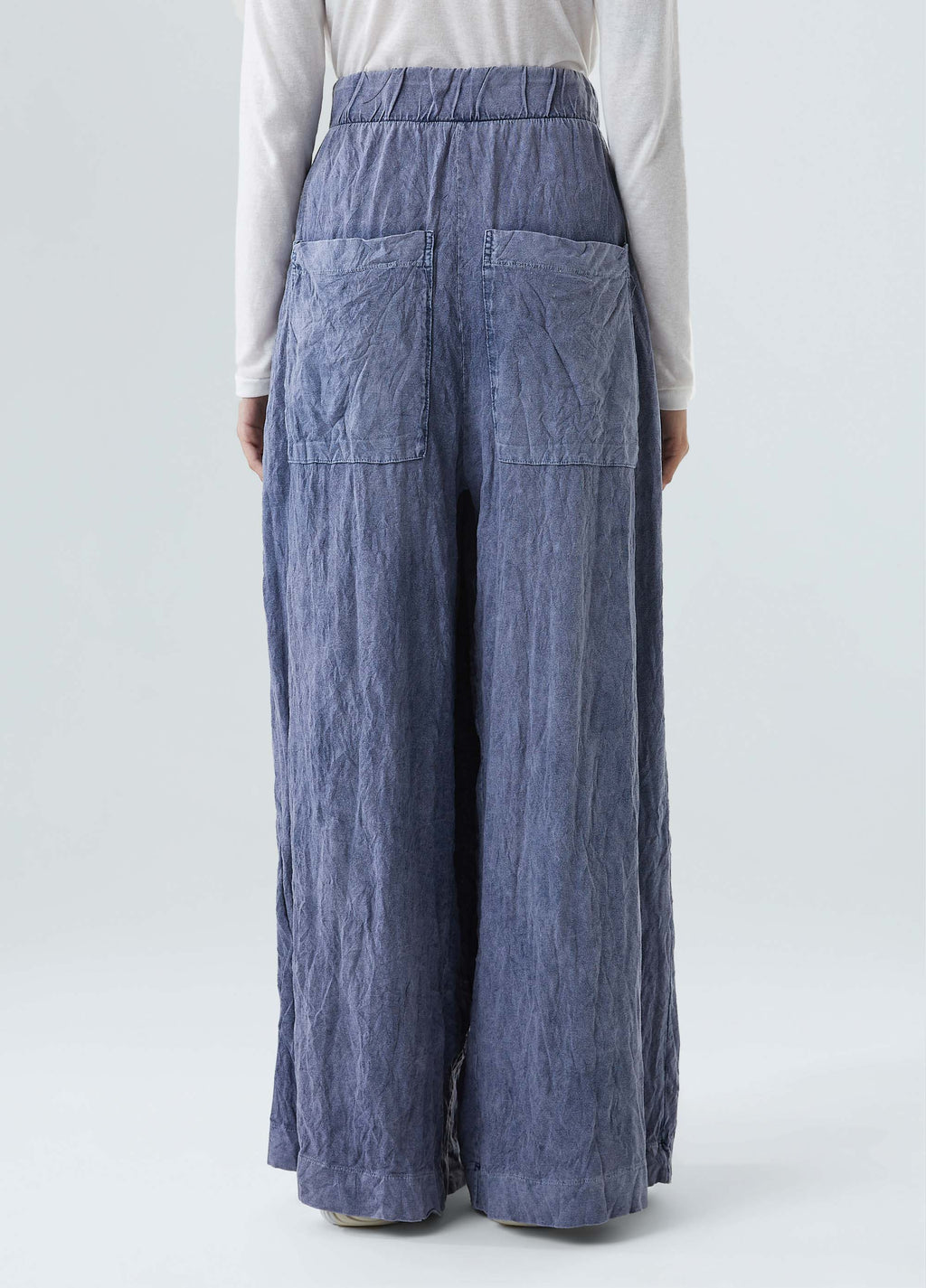 MARBLE WRINKLE WRAP PANTS