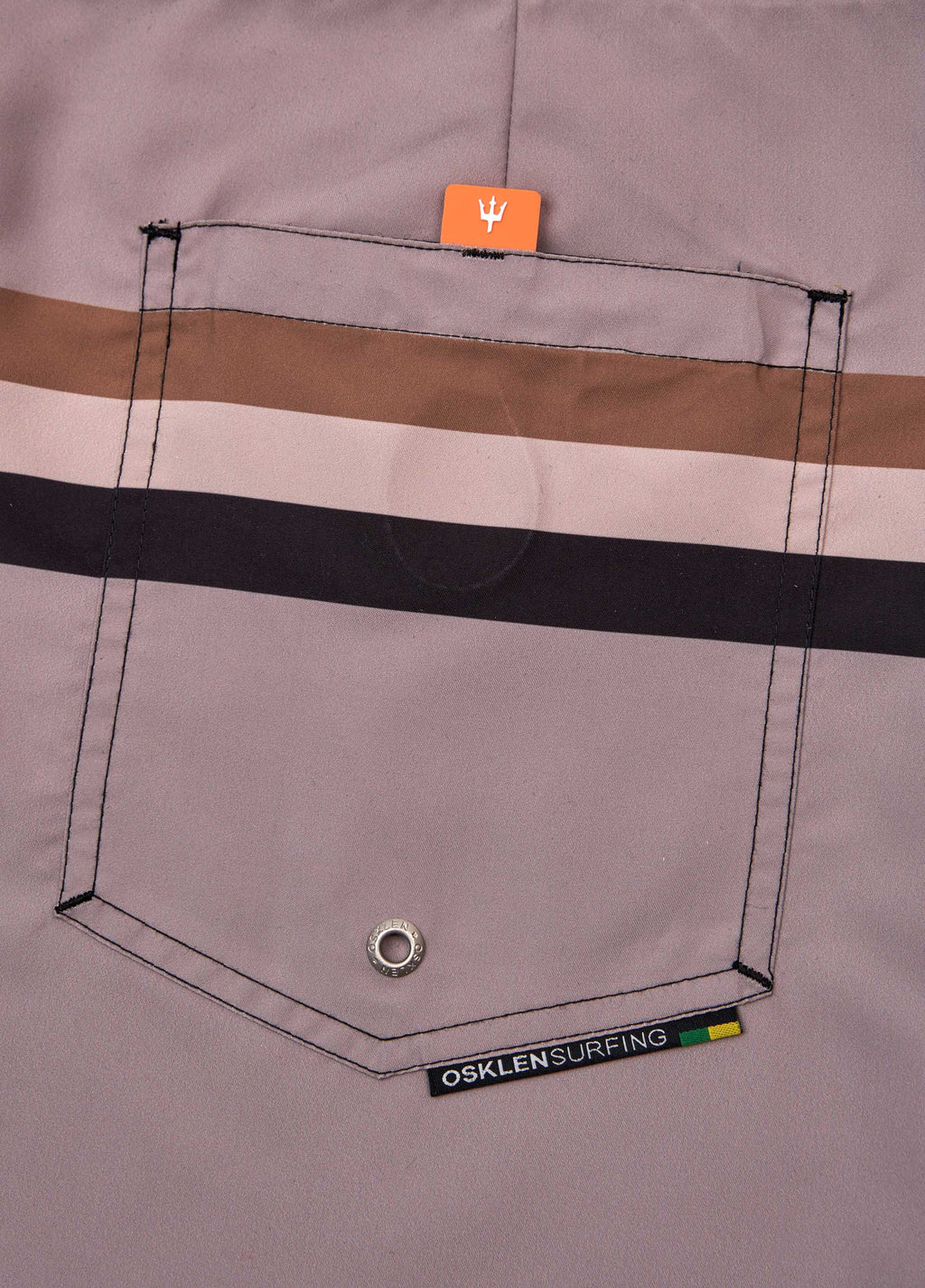 Bermuda Surf Soho Stripes Bege/Preto – Osklen – foto 4