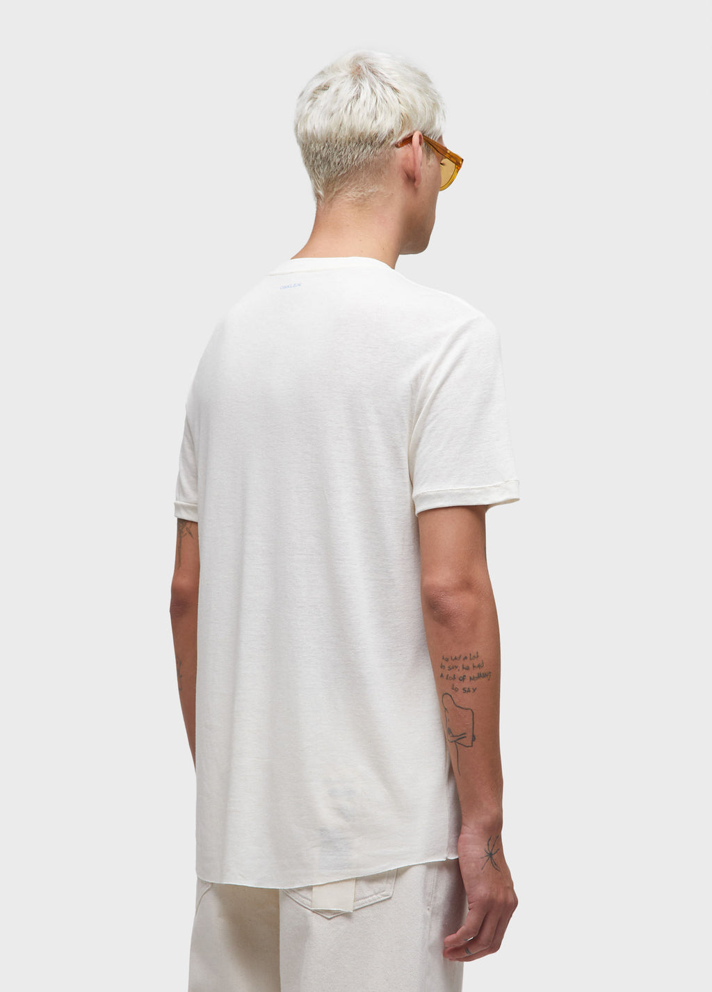 T-SHIRT LIGHTWEIGHT LINEN PRINT SHORT SLEEVE