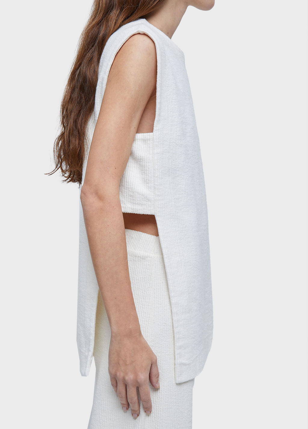 RIB-KNIT RUSTIC VEST
