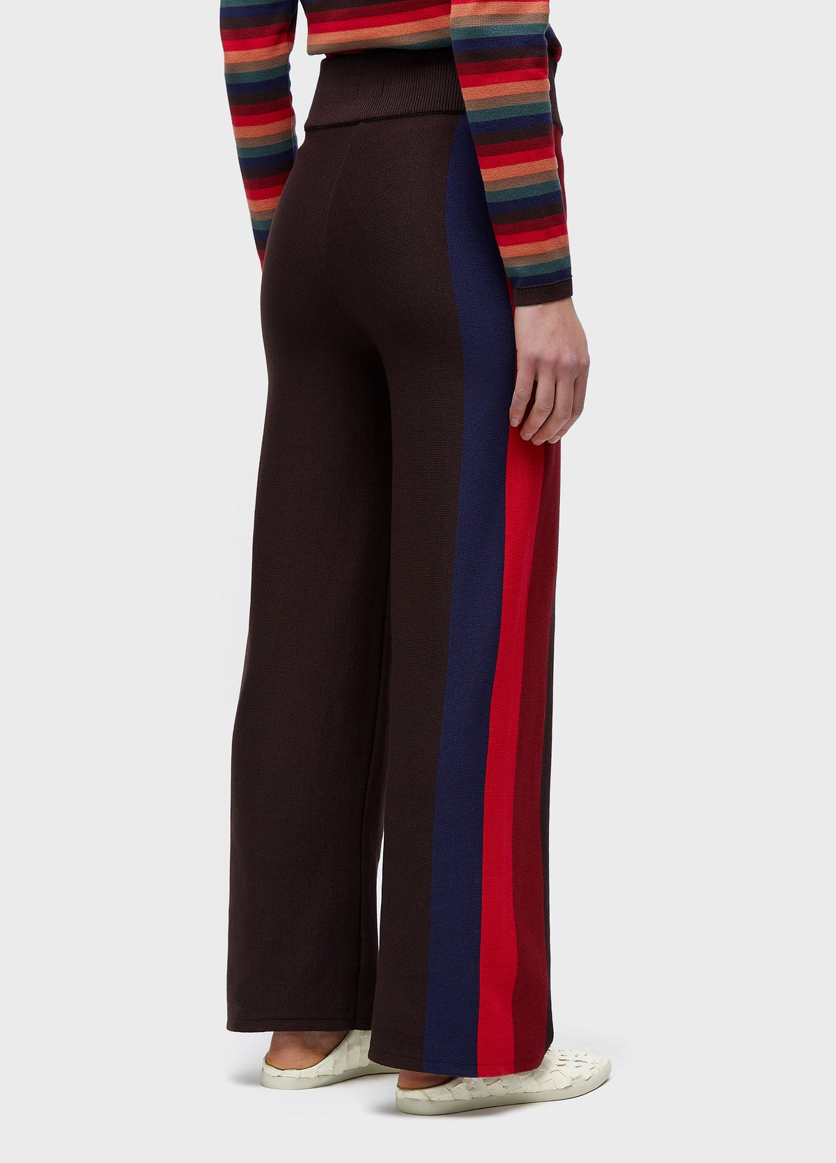 COLORFUL KNITTED STRIPES PANTS