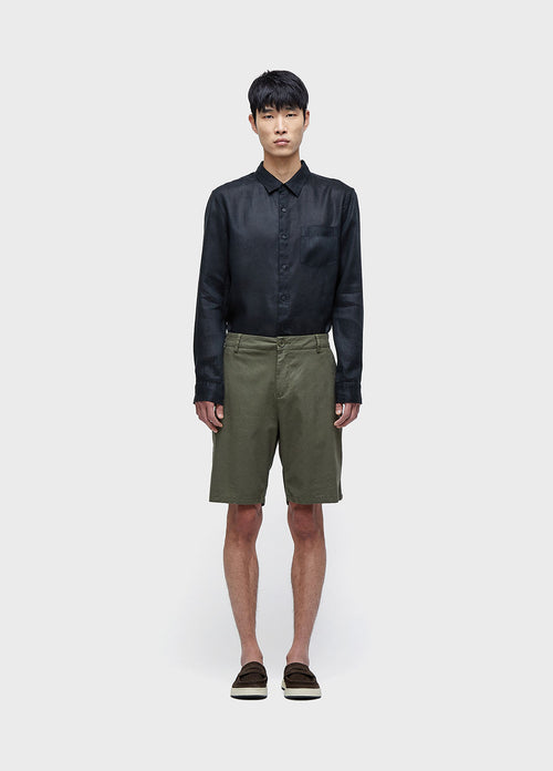 BASIC LINEN TAILORED SHORTS