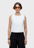 HALTER TOP WHITE DENIM