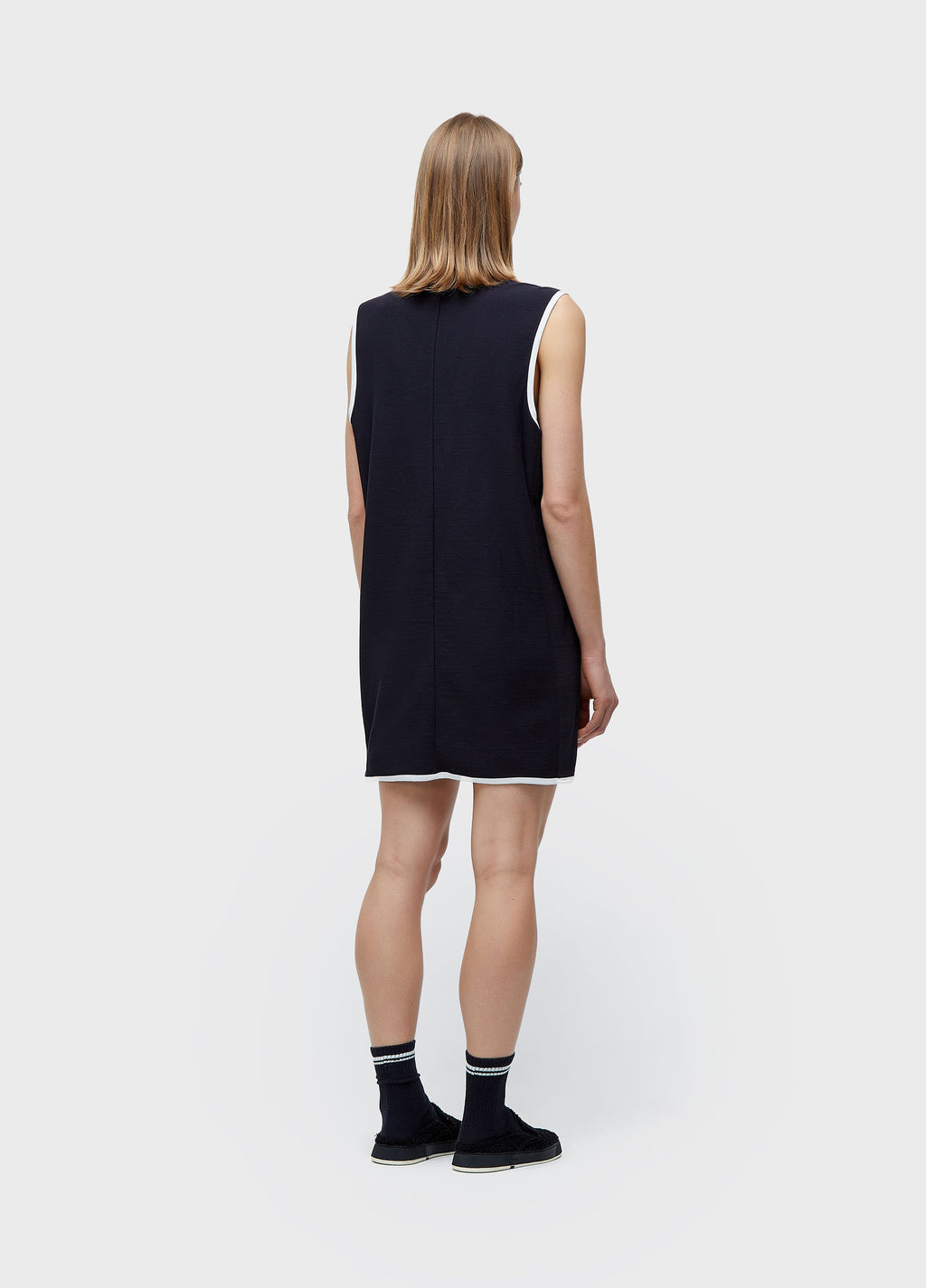 OUTLINE DOUBLE SWEATSHIRT DRESS