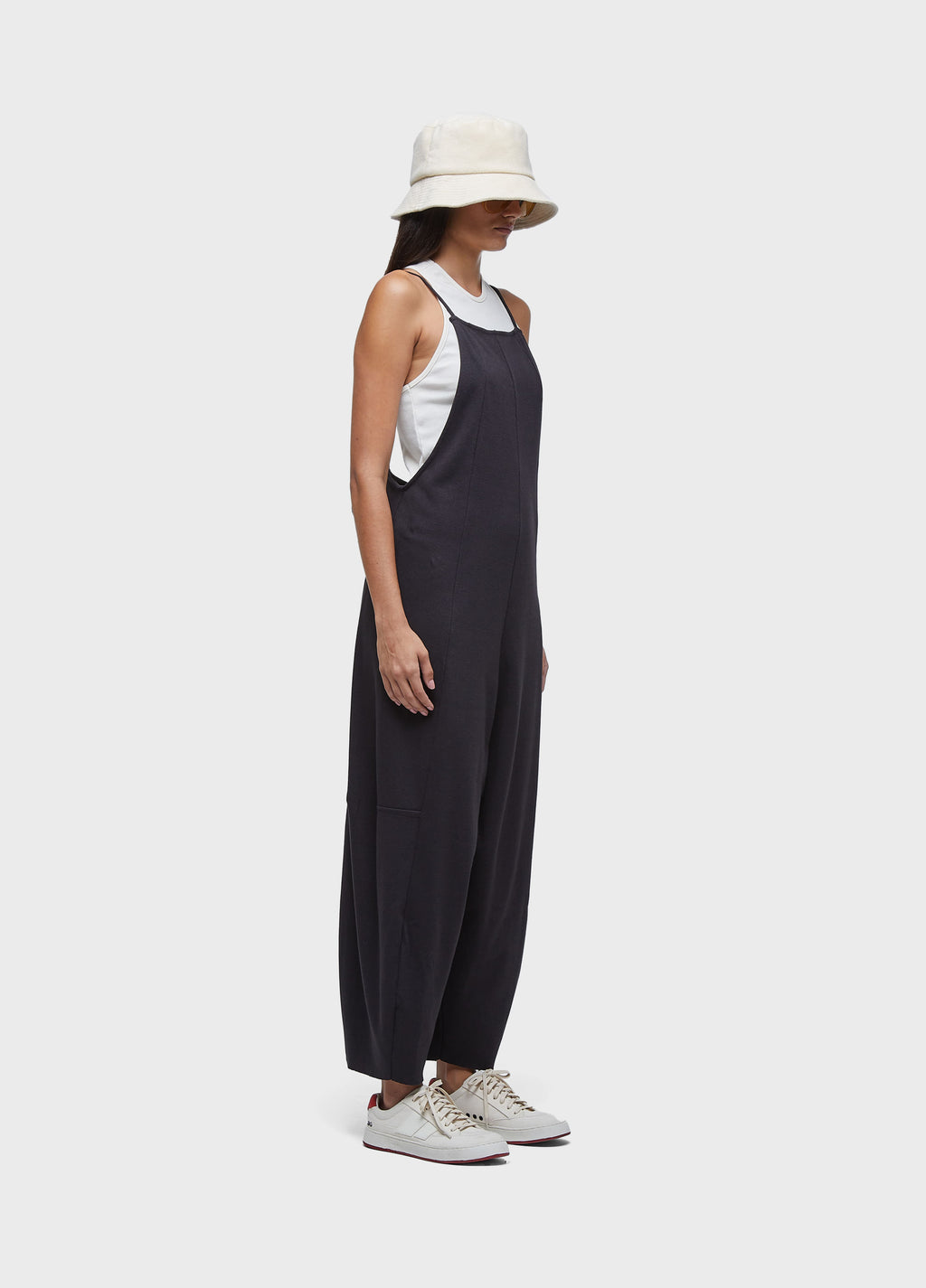 ROUGH KNIT OVERALL ROMPER