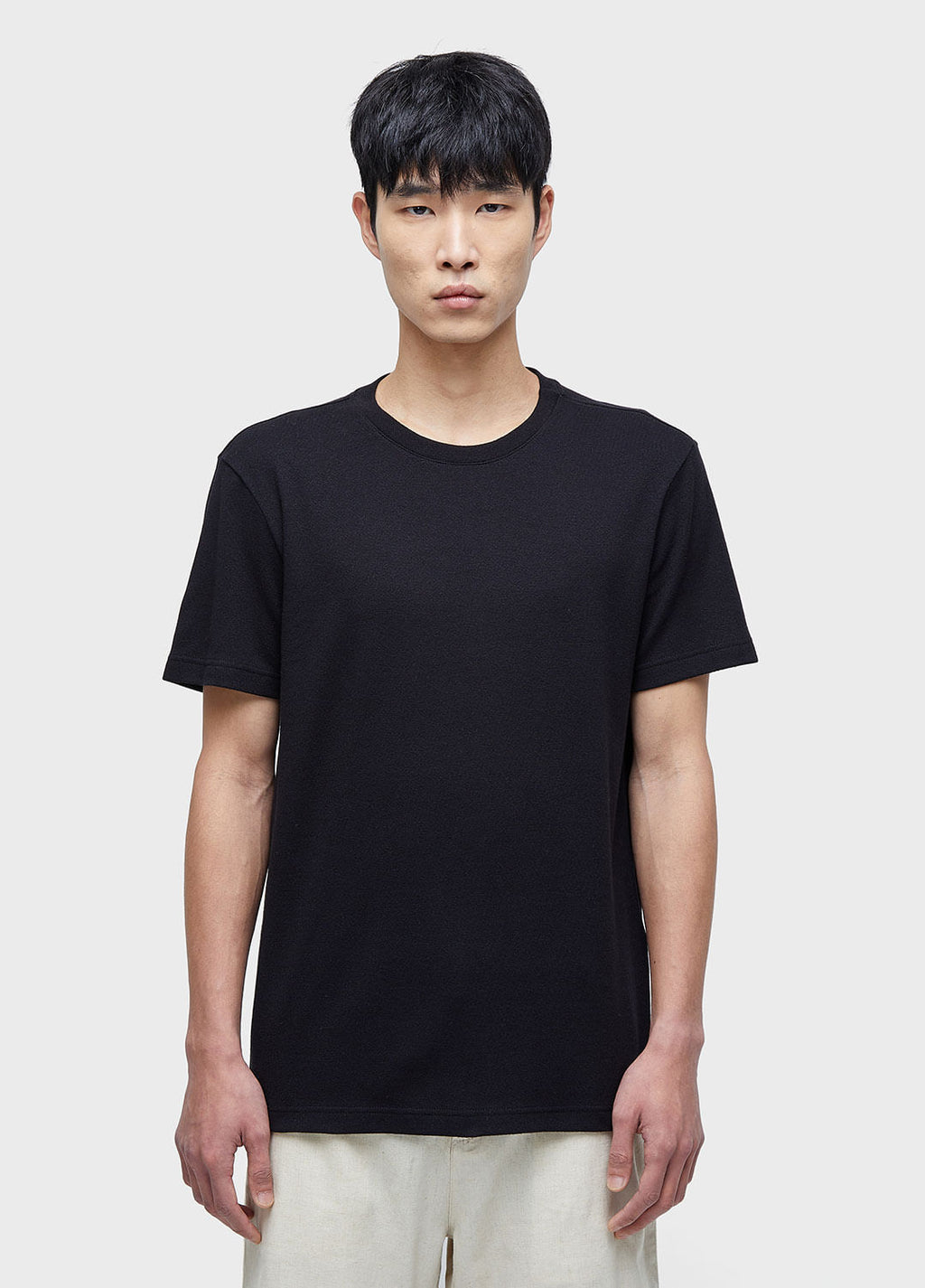 T-SHIRT RIBBED SLUB S/S