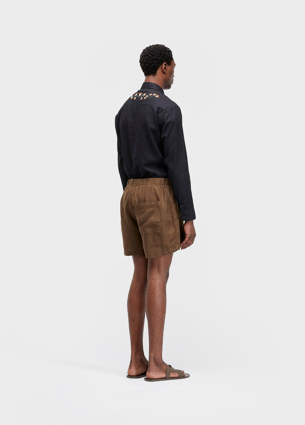 Bermuda PJ Comfort Linen Marrom Onix – Osklen – foto 5