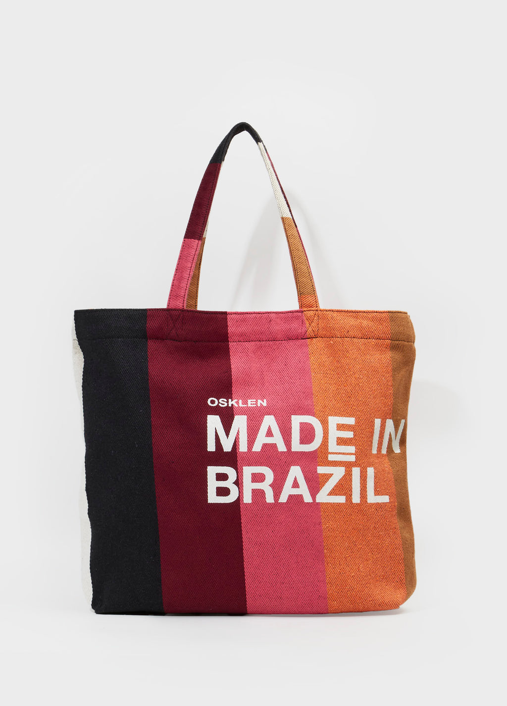 Bolsa Tote Stripes Color Marrom Rubi – Osklen – foto 2