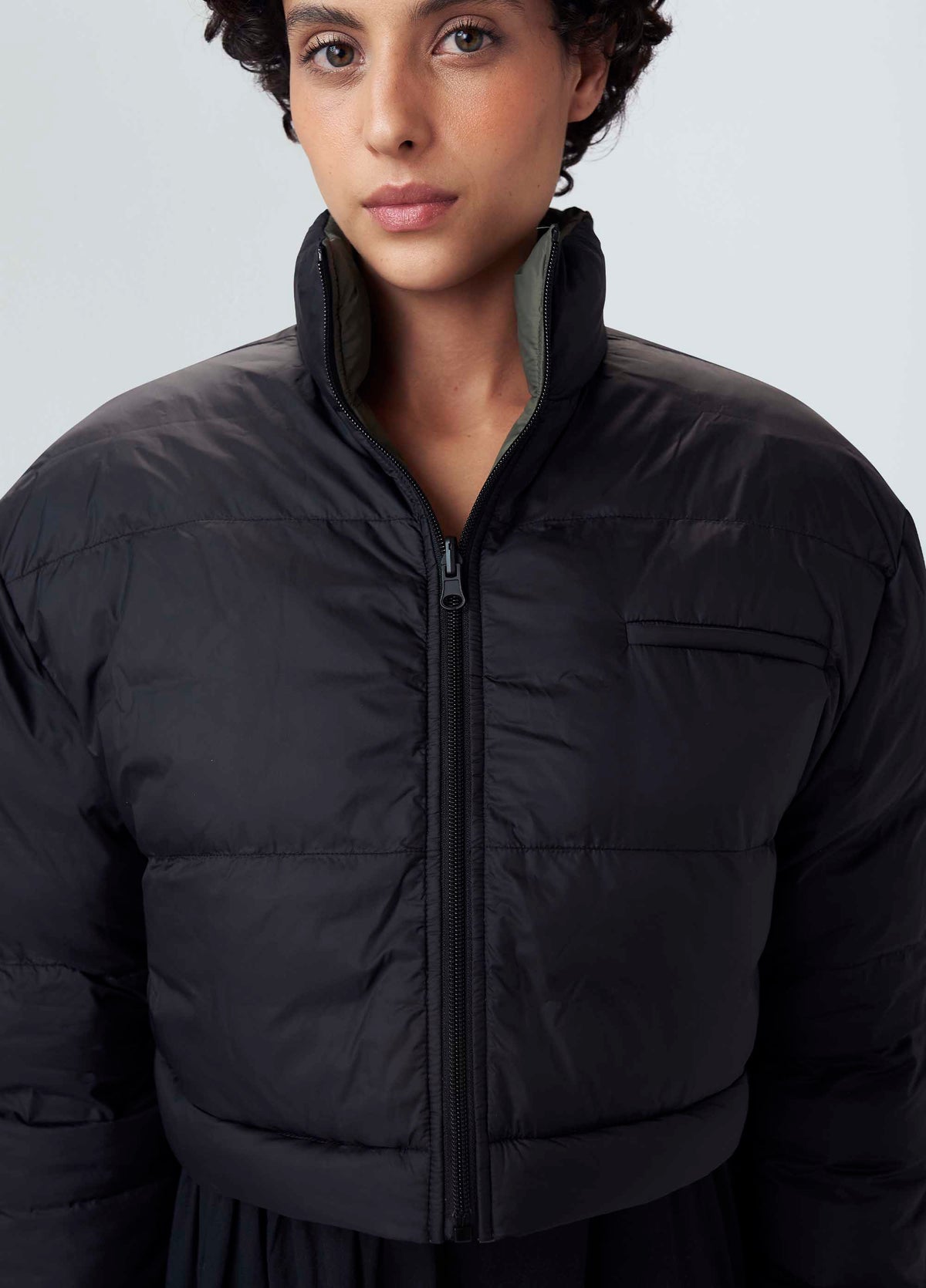 DETACHABLE REVERSIBLE QUILTED COAT