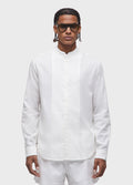 COTTON TUXEDO SHIRT LS