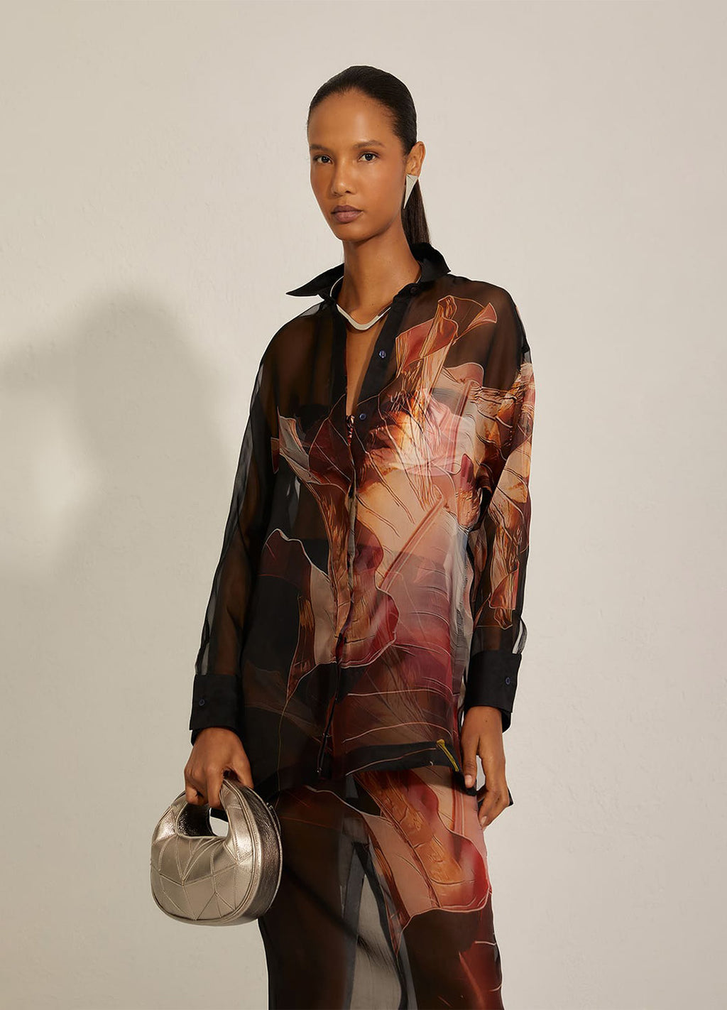 Camisa Organza Hibisco – Lenny Niemeyer – foto 1