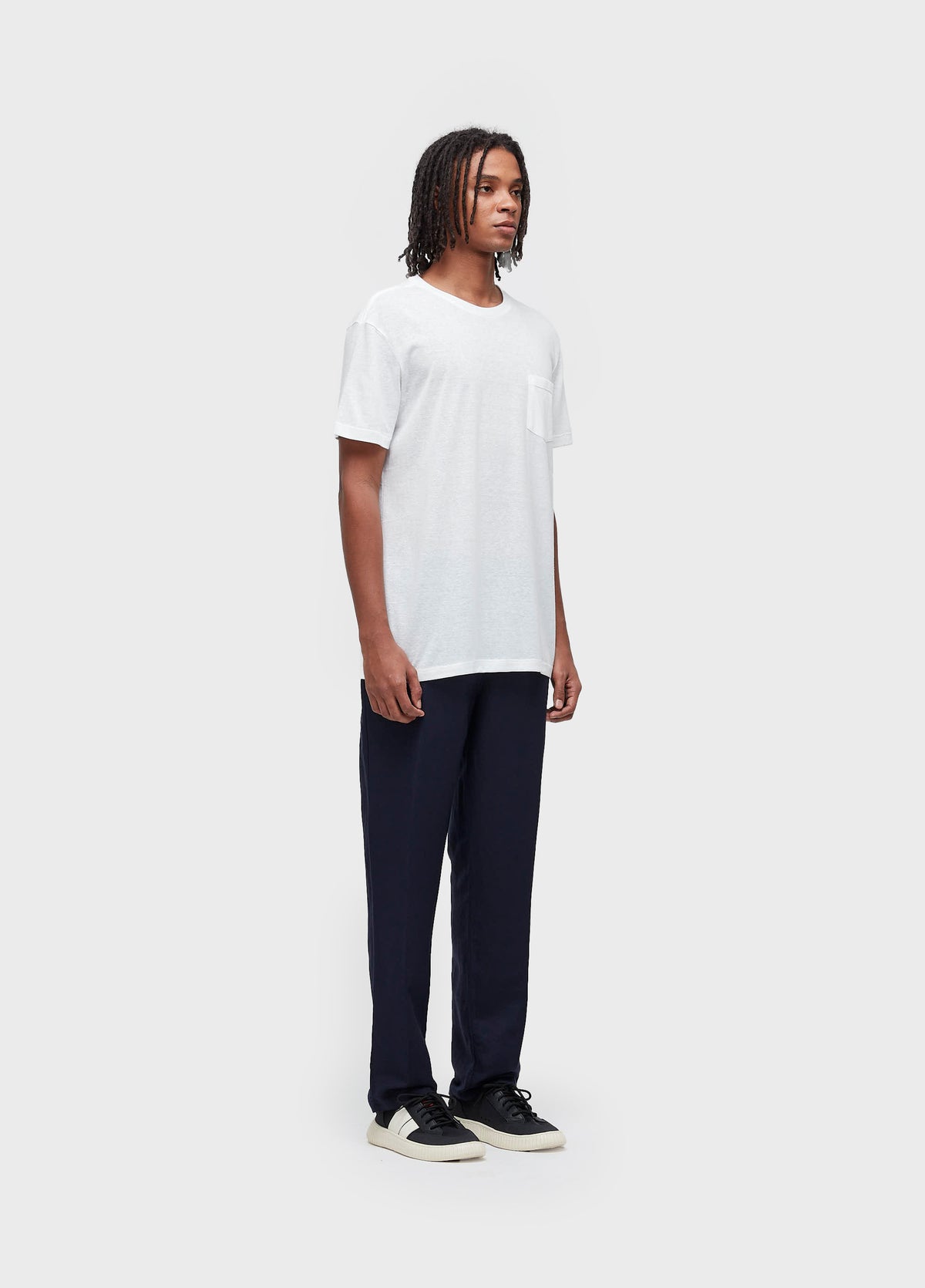 FLUID LINEN TAILORED TROUSERS