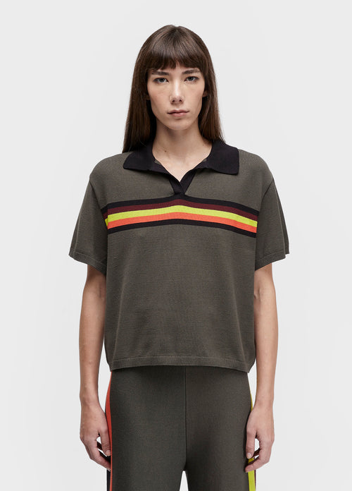COLORFUL WINTER KNIT POLO SHIRT