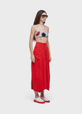 WIDE LEG RECYCLED LINEN TROUSERS