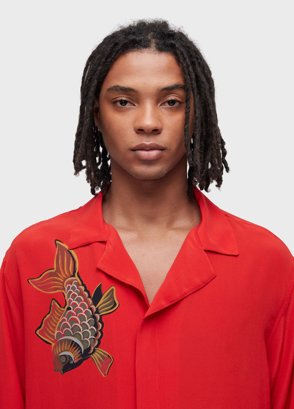 FISH RED LONG SLEEVE SHIRT