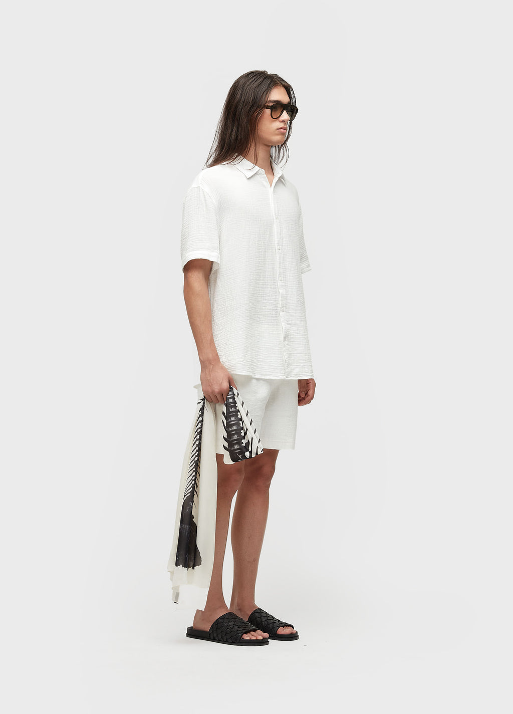 Bermuda Basic Canelado Off-White – Osklen – foto 4