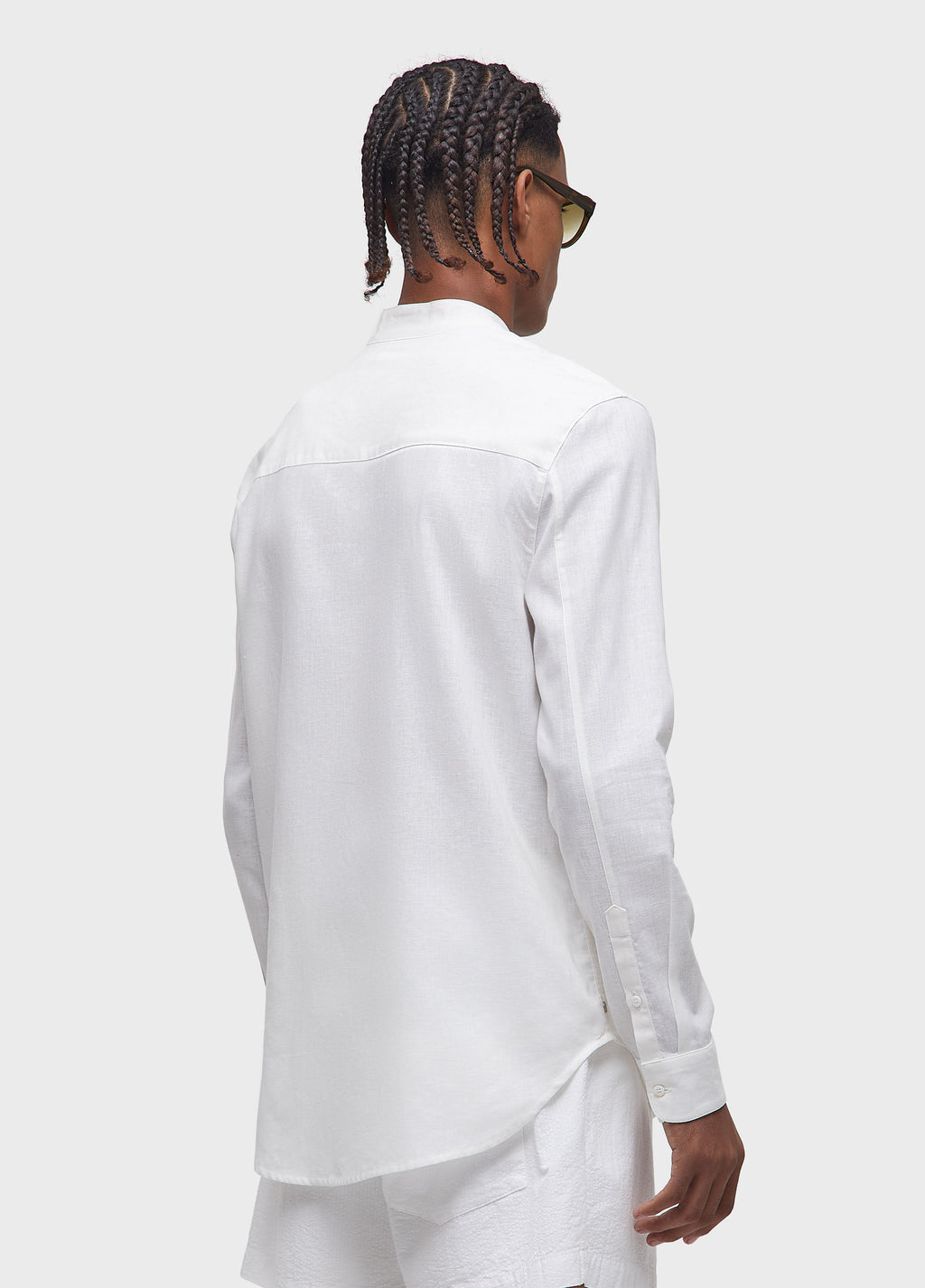 COTTON TUXEDO SHIRT LS
