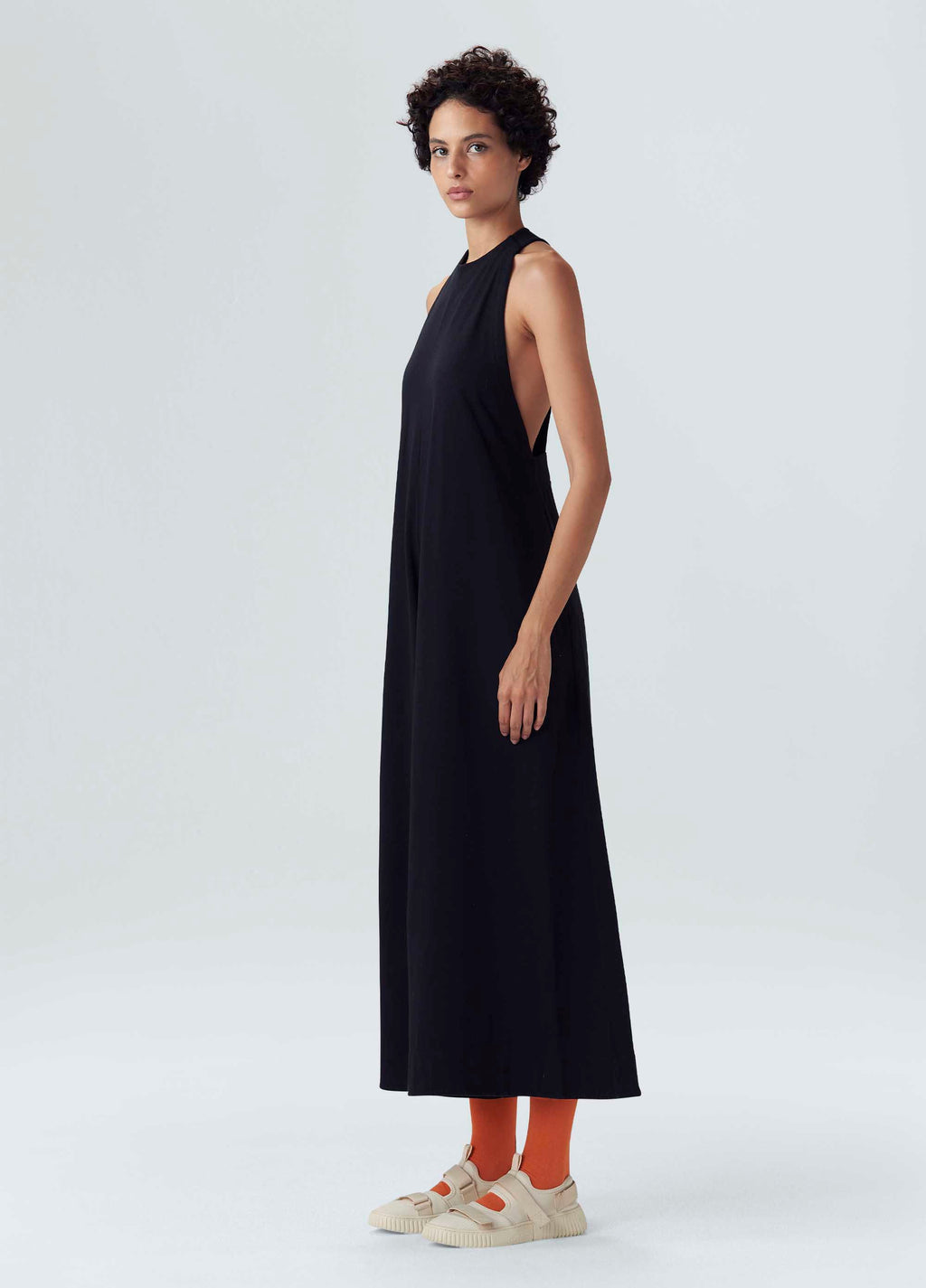 DEEP-CUT RACERBACK JUMPSUIT