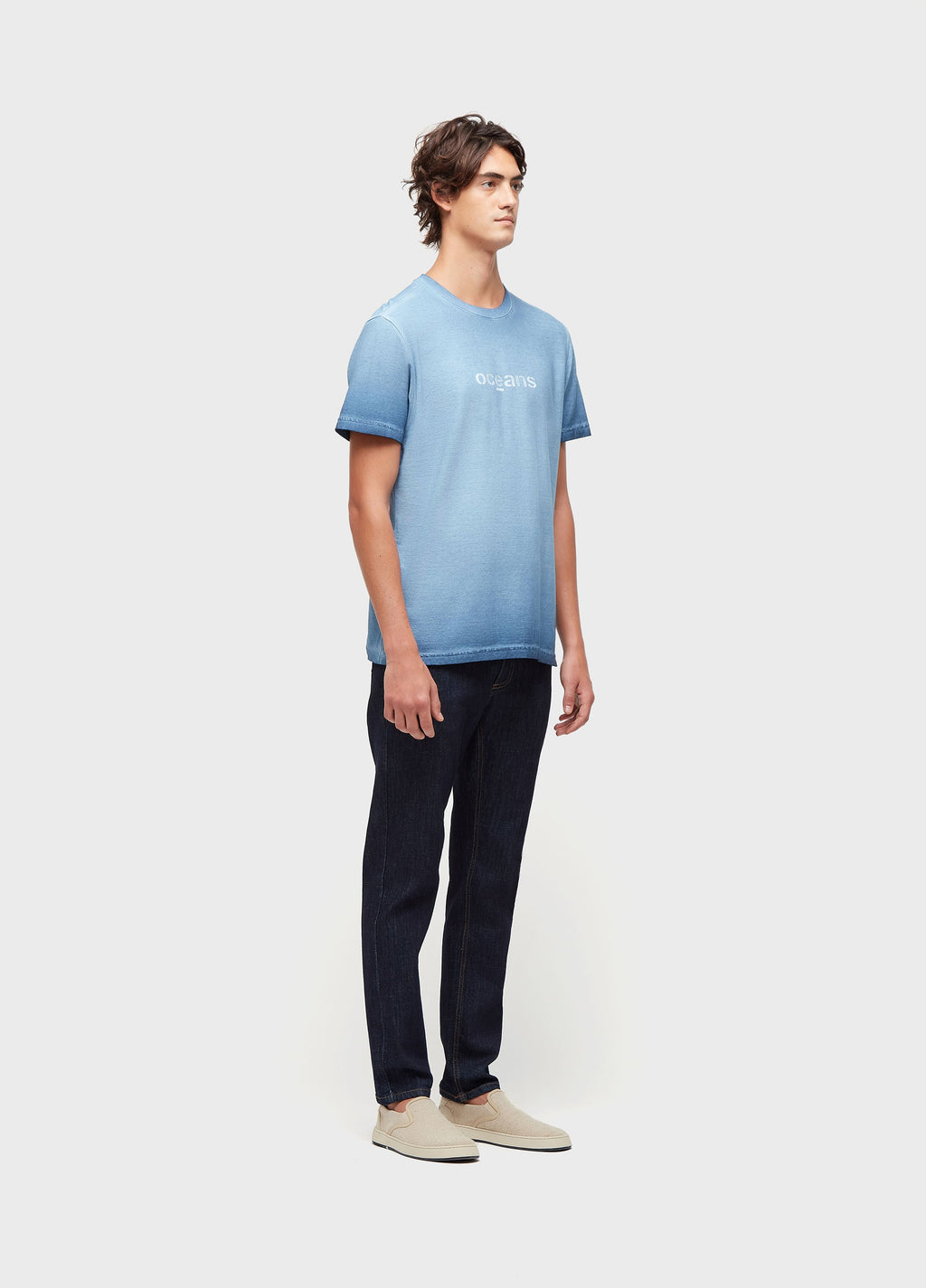 T-Shirt Double Watercolor Oceans MC Azul Atlantico – Osklen – foto 3