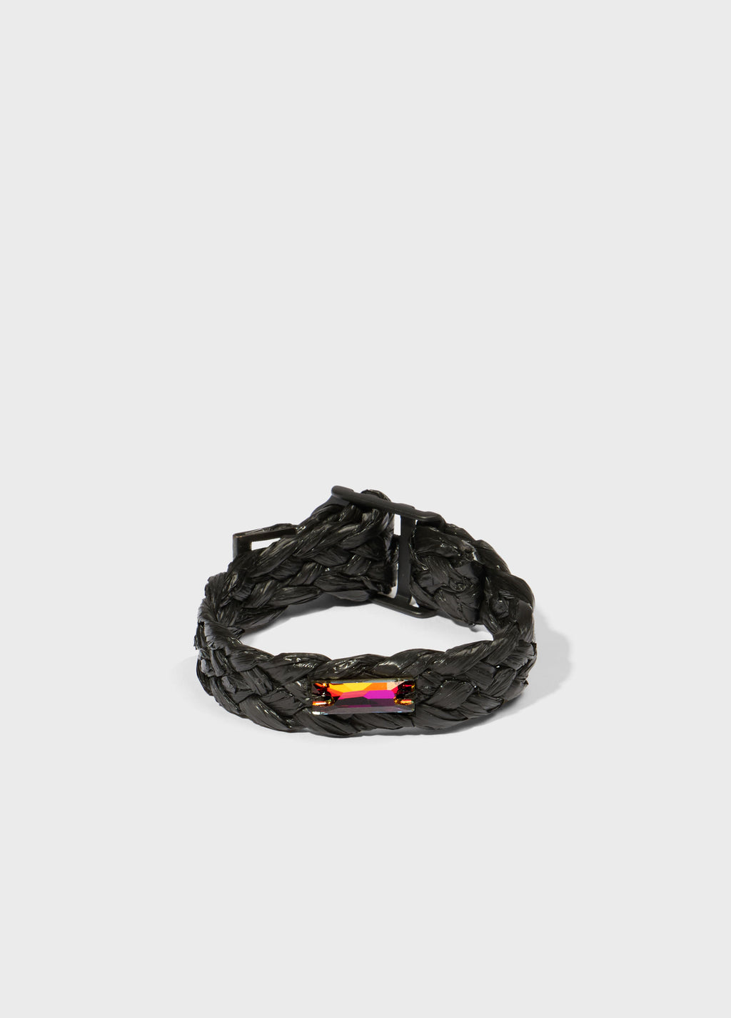 SOLITAIRE CRYSTAL RAFFIA BRACELET