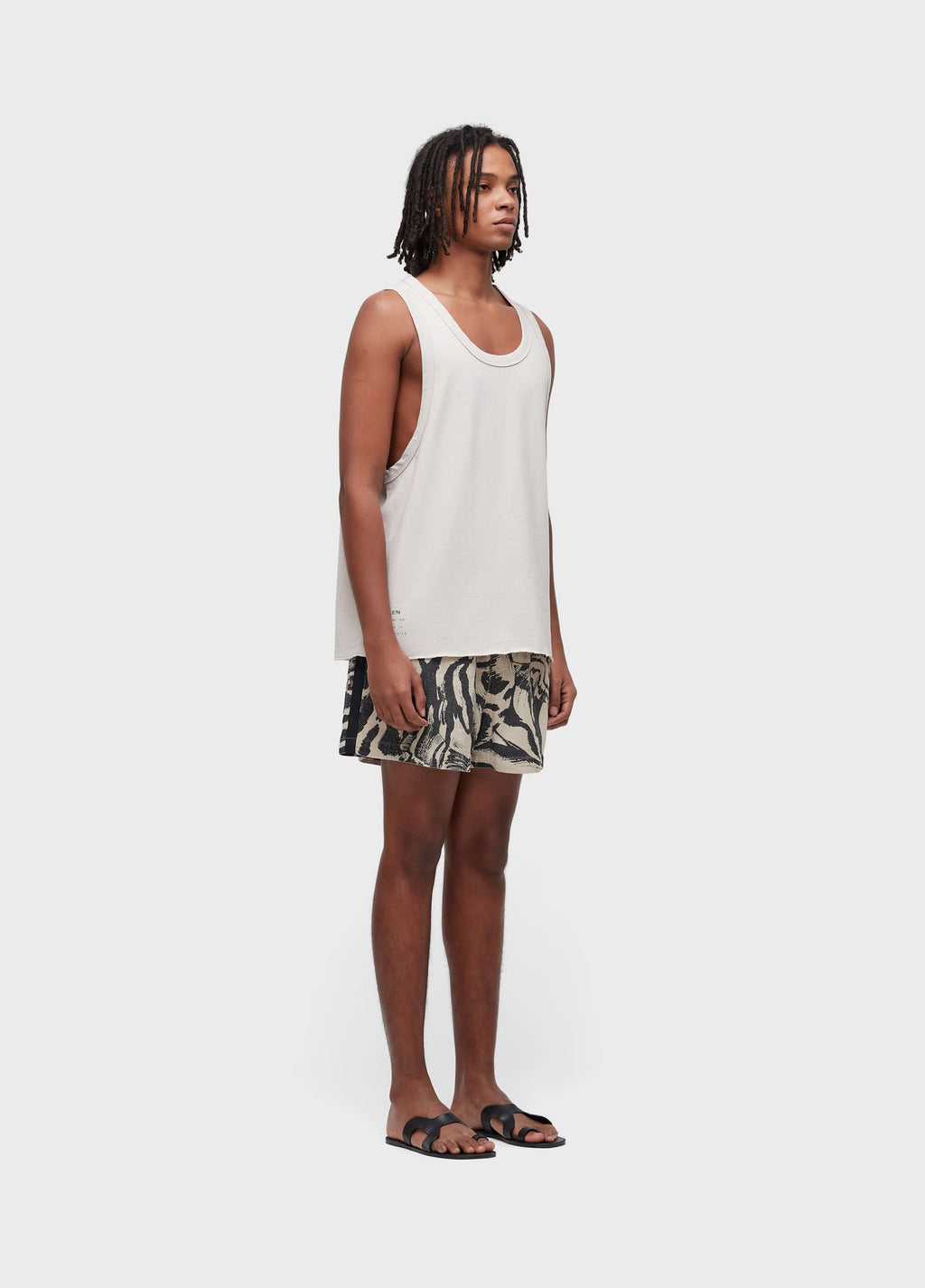 SHORT LINEN PAJAMAS NIGHT SHELL