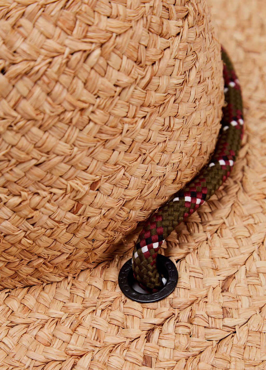 STRAW HAT WITH ROPE