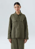 DOUBLE-FACED HOODED SHIRT