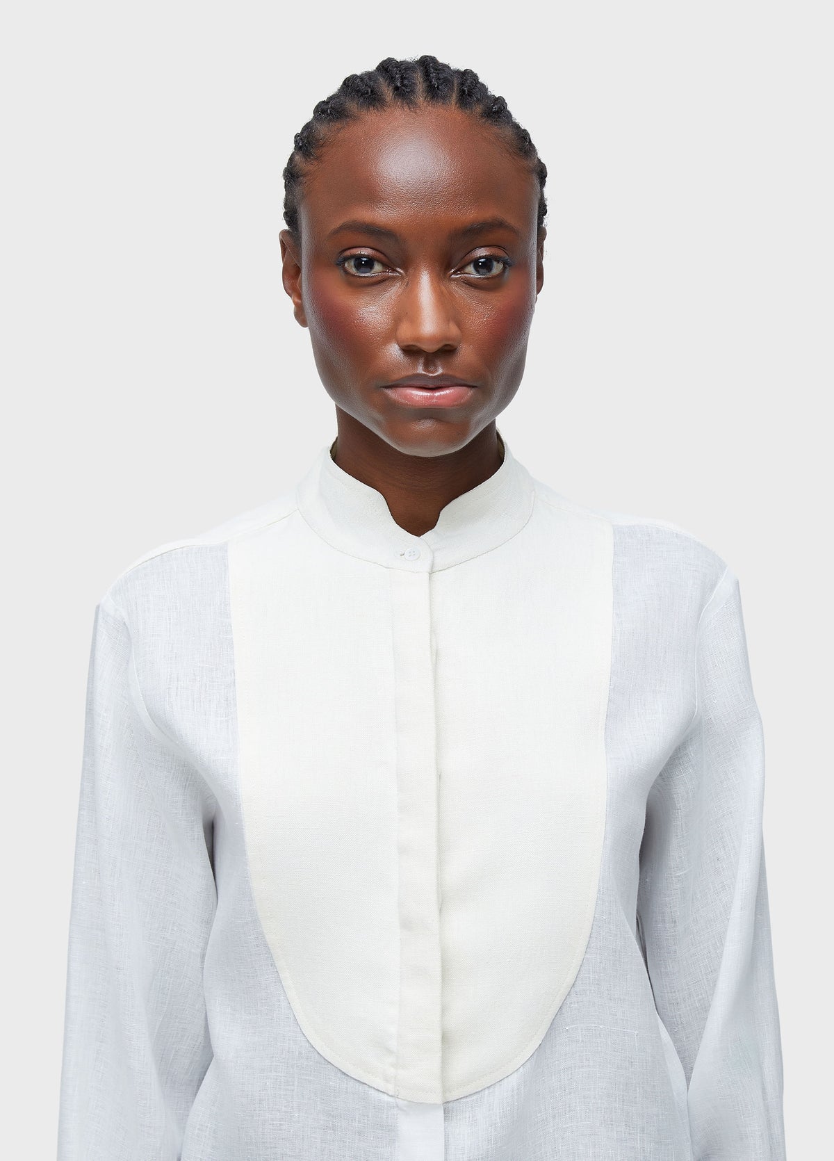 SMOKING LINEN SHIRT