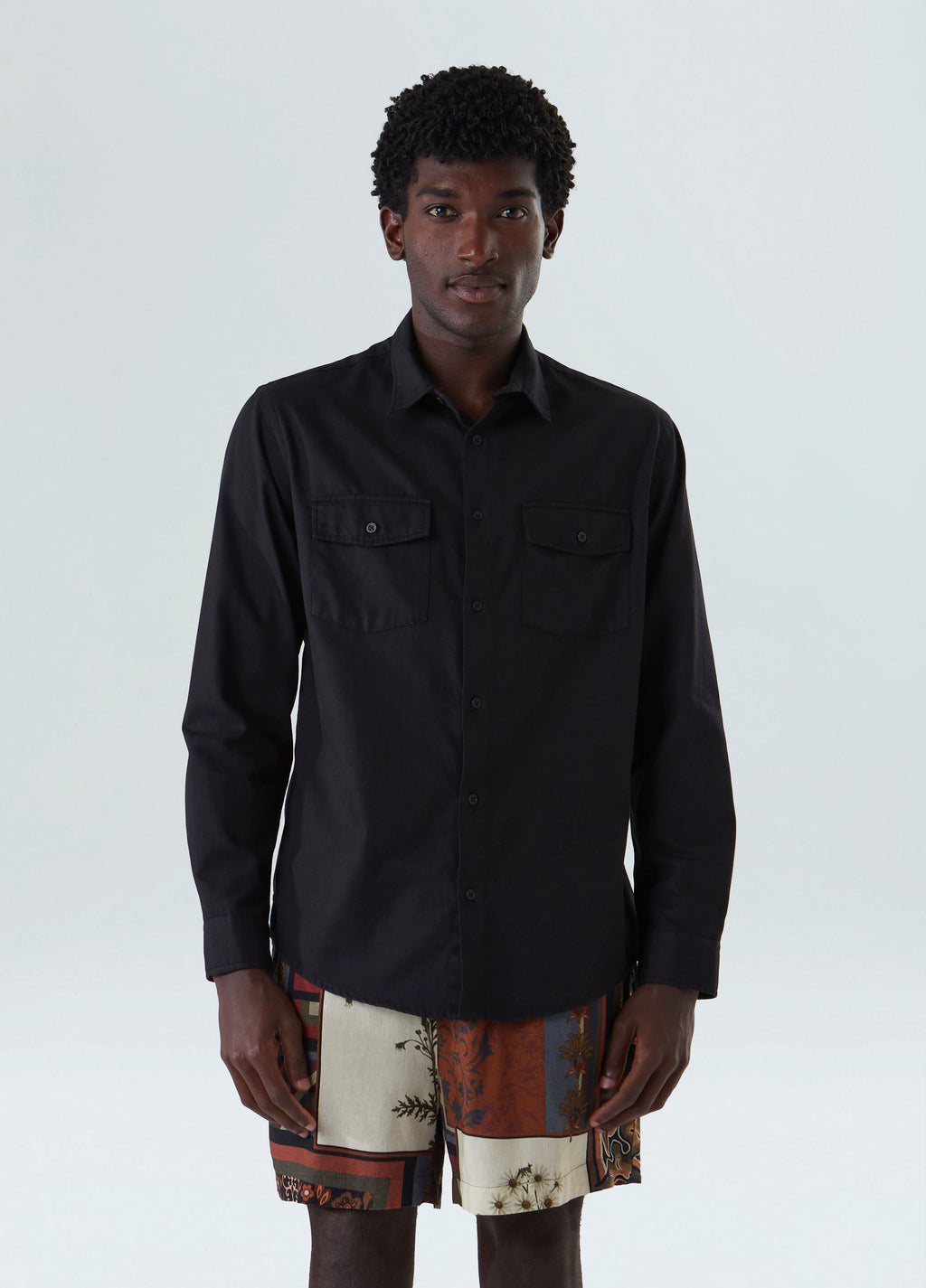 ARABESQUE EMBROIDERED LONG SLEEVE SHIRT