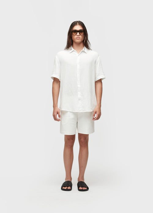 RIB-KNIT BASIC SHORTS