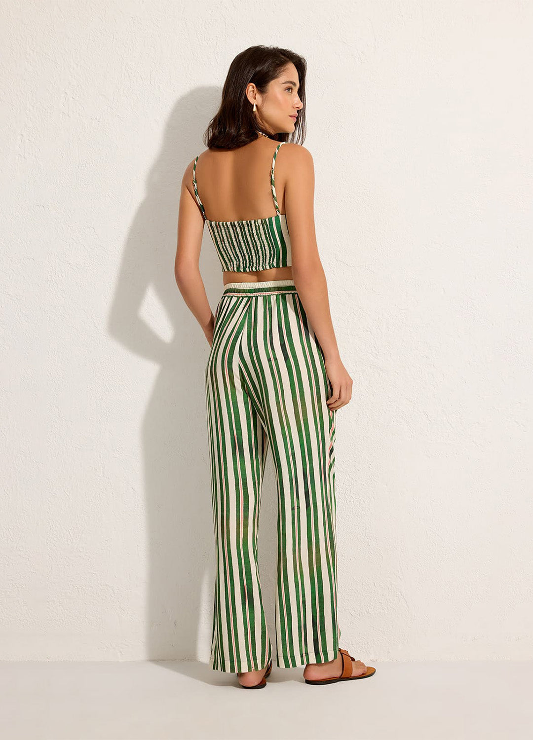 STRAIGHT LEG PANTS ELASTIC WAIST