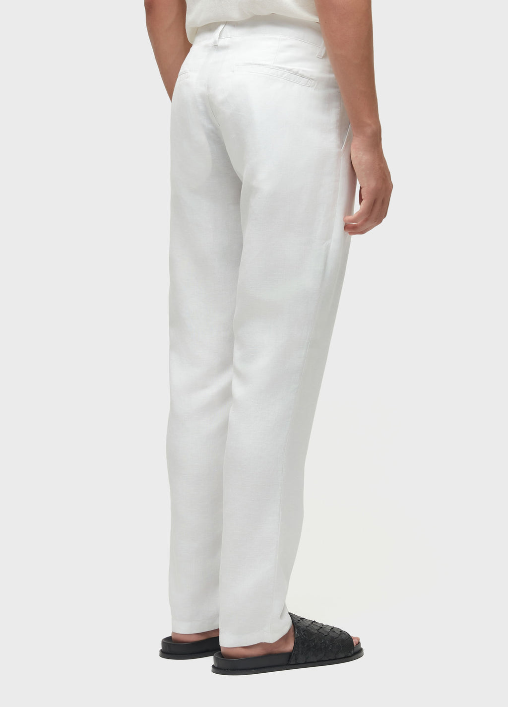 TAILORED FLOWY LINEN PANTS