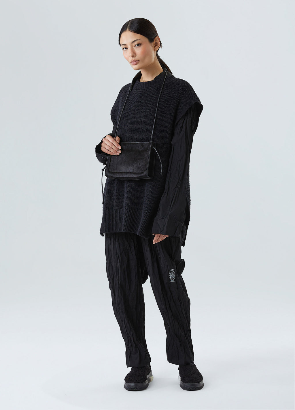 Bolsa Couro Simple Horizontal Preto – Osklen – foto 5
